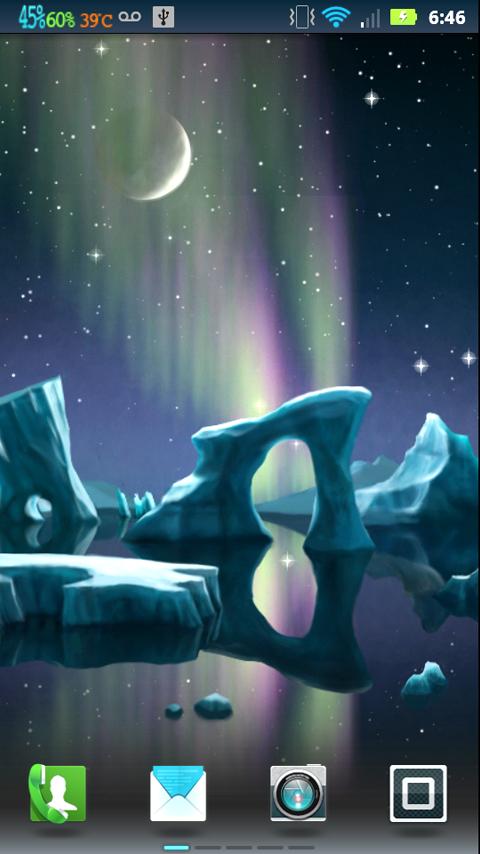 Android application Northern Lights (Aurora) screenshort