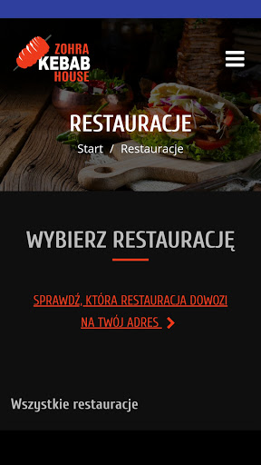 Android application Zohra Kebab screenshort