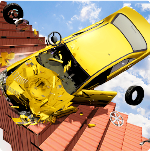 Beam Drive Crash Death Stair Car Crash Simulator