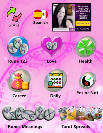 Android application Runic Divination Nordic Runes screenshort