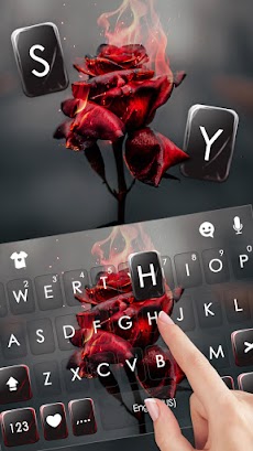 最新版、クールな Burning Rose のテーマキーボーのおすすめ画像2