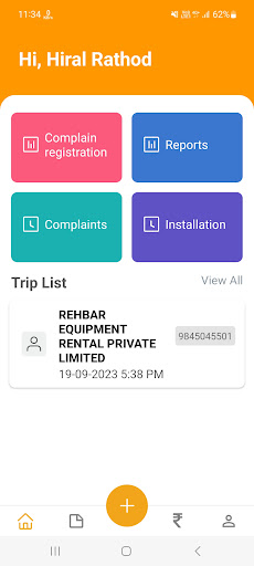Shubham Service App Screen 3