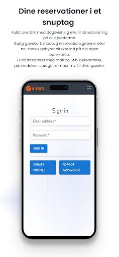 Android application Nubisreservation screenshort