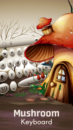 Mushroom Keyboard Theme Screen 3