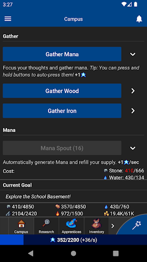 Magic Research - Demo Screen 2