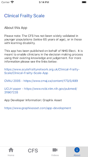 Clinical Frailty Scale Screenshot 4 - AppWisp.com