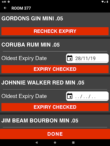 Minibar App Screen 3