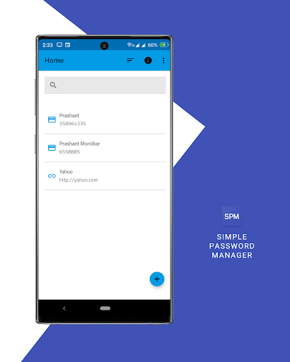 Simple Password Manager Screen 3