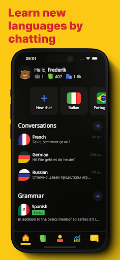 Android application Wordoss - Learn A Language screenshort