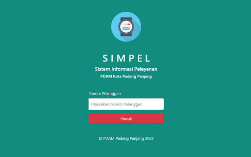 SIMPEL PDAM Padang Panjang Screen 3