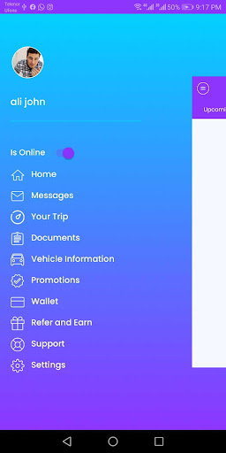Android application Apni Gaari Driver screenshort