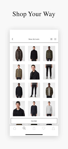 Clothing for AllSaints Store