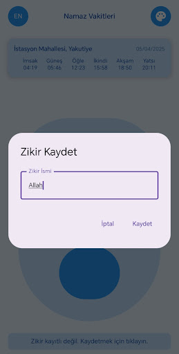 Zikirmatik-Tesbih ekran görüntüsü