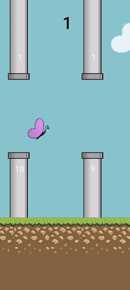 #2. Flappy Butterfly (Android) โดย: MB4ANDROID