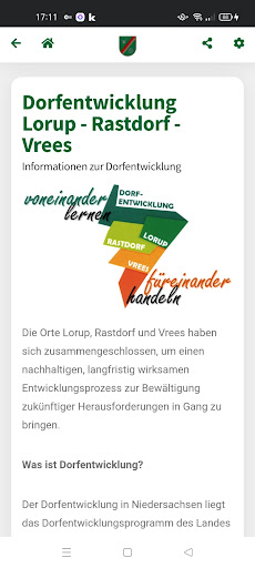 Lorup App Screen 2