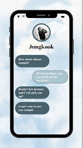 Screenshot 1 BTS CHAT SIMULATOR MESSENGER android