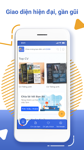 Android application Tạo CV Xin Việc - Vieclam123 screenshort