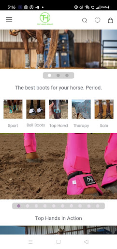 Android application Top Hand Brand screenshort