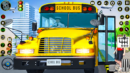 School Bus Coach Driving Games