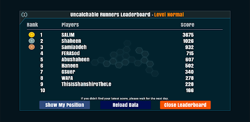 Uncatchable Runners Screen 3