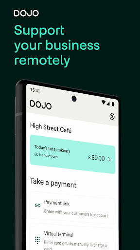 Android application Dojo for Business – Payments screenshort