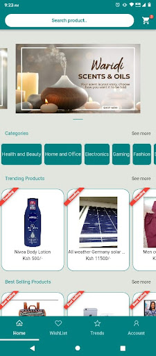 Android application Clouduka screenshort