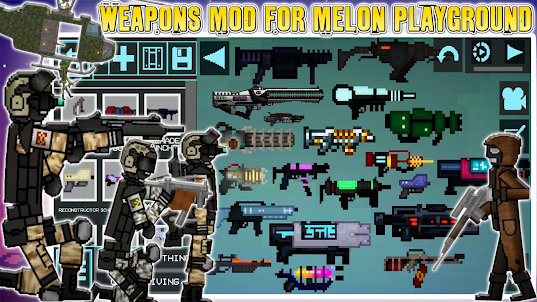 Weapons mod Melon Playground