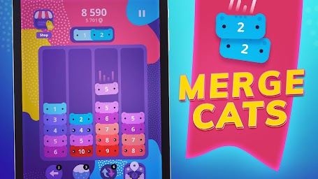 CATRIS: Cat Merge Puzzle Games