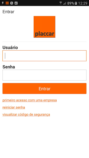 Android application placcar screenshort