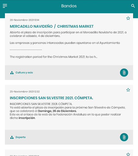 Cómpeta Informa Screen 2
