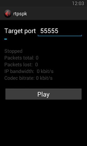 Android application RtpSpk screenshort