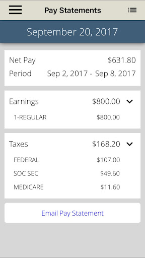 PrimePay Employee App Screen 3