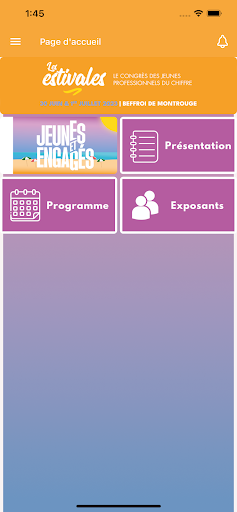 Android application Les Estivales screenshort