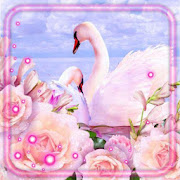 Pink Swans Live Wallpaper  Icon