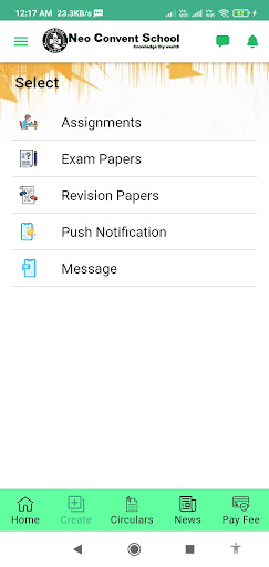 Neo Convent School (Staff) Screen 2