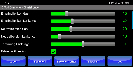 SFR-1 Controller Screen 2