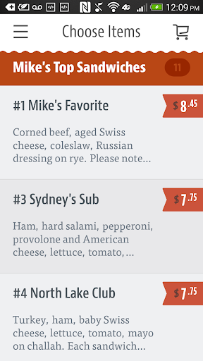 Mikes Deli Screen 3