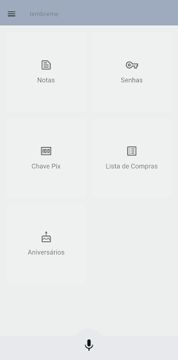 Android application Bloco de notas, senhas e mais screenshort