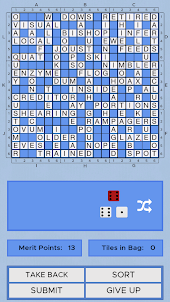Roll-A-Dice Crossword game