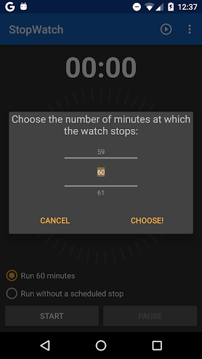StopWatch Screen 3