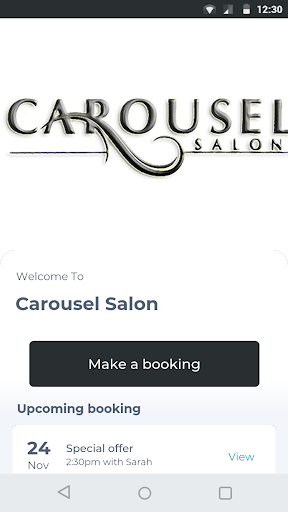 Android application Carousel Salon screenshort