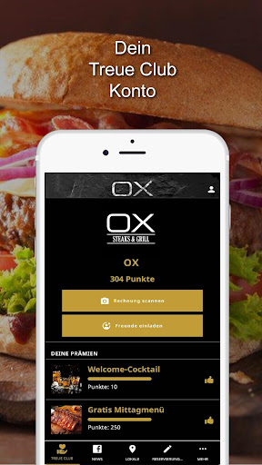 Android application OX Restaurants screenshort