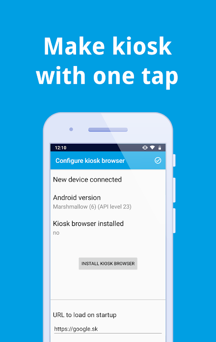 Kiosk Browser Installer Screen 3