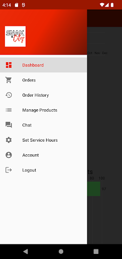 SNAK & CITY Merchant Screen 2