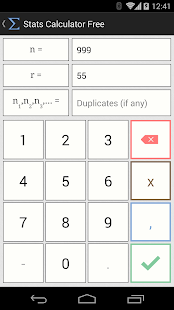 Stats Calculator Free Screenshot
