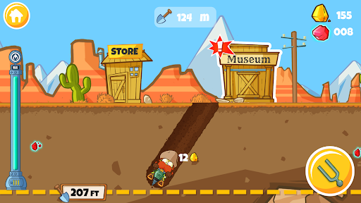 Diggy: Gold Rush - Play online at Coolmath Games