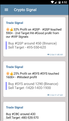 VIP Crypto Signals Screenshot 1 - AppWisp.com