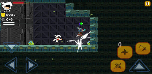 white Ninja B Ninja Jump Run Battle Adventures