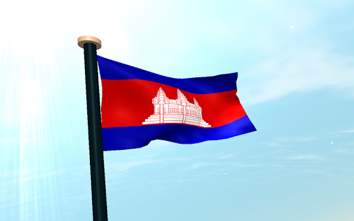 Cambodia Flag 3D Wallpaper