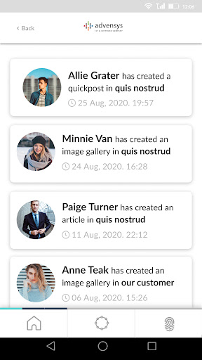 Intranet Advensys Screen 2